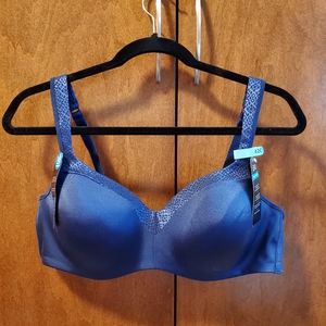 Bali Balconette Smoothing Underwire Support Bra, Navy in 42C, NWT